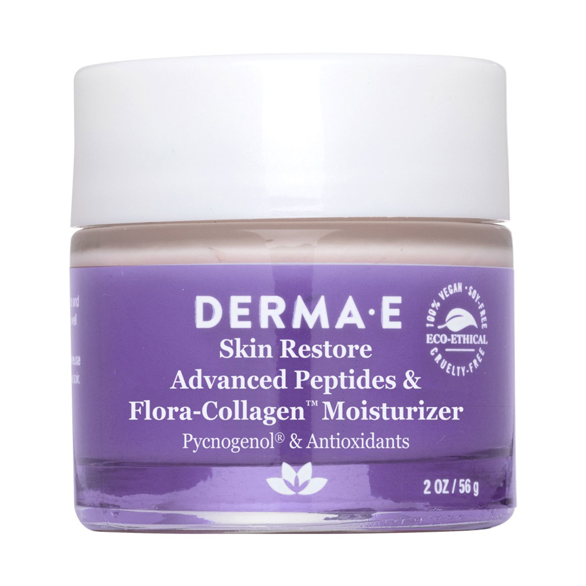 Відновлювальний крем для обличчя Derma E Advanced Peptides &amp; Flora-Collagen Moisturizer Cream, 56 г